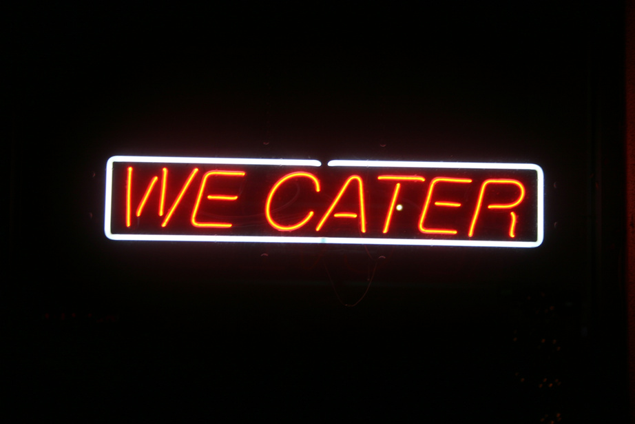 We cater